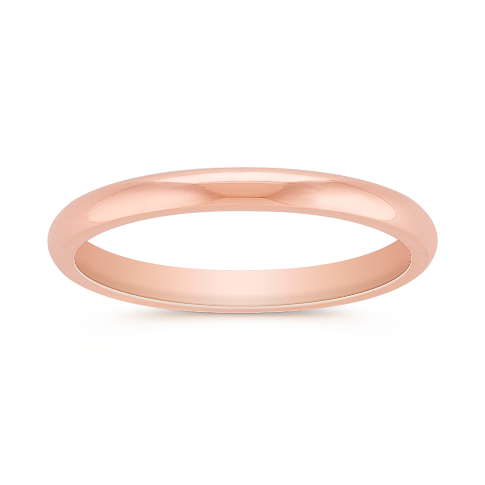 Arlo 14K Rose Gold Band (2mm)