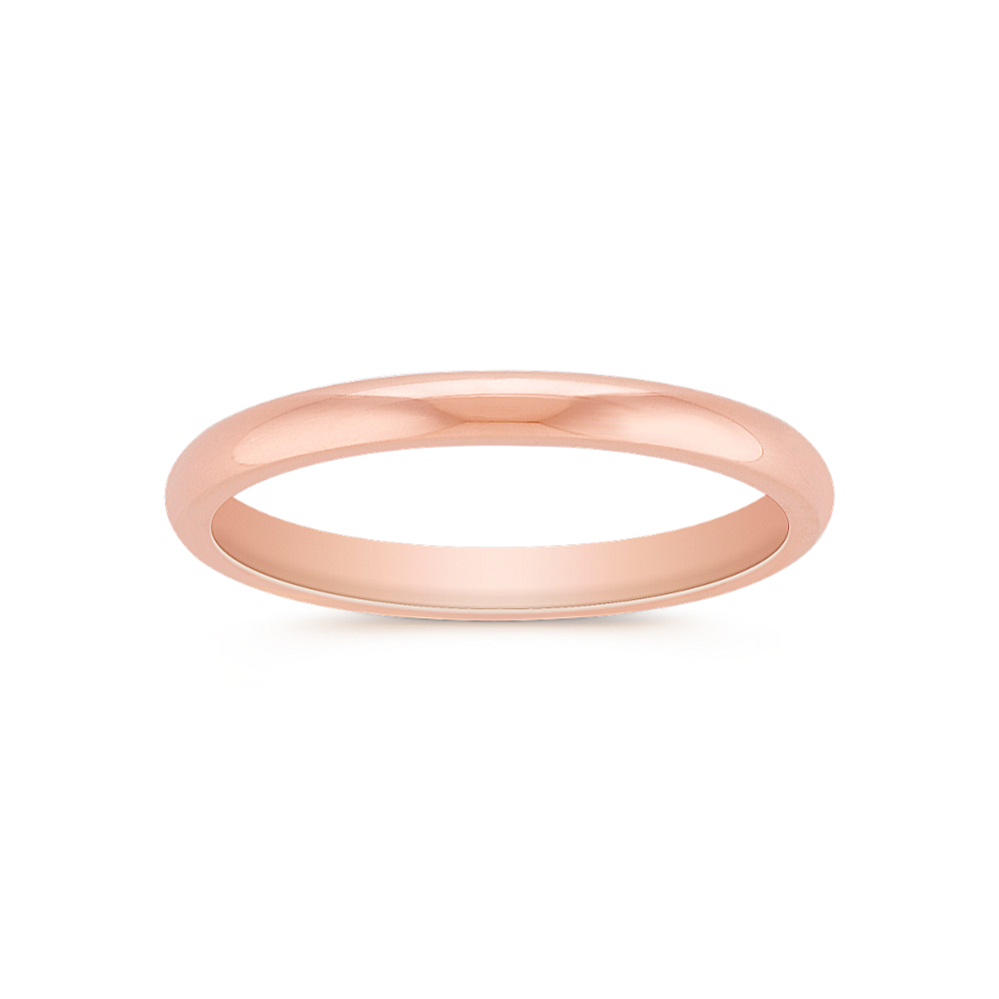 Arlo 14K Rose Gold Band (2mm)