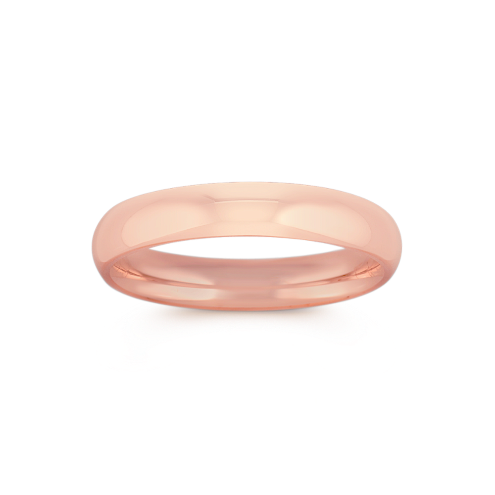 14k Rose Gold Comfort Fit Wedding Ring (4mm)
