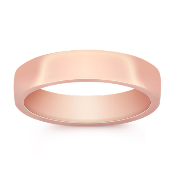 Euro Comfort Fit 14K Gold Band (5.5mm)