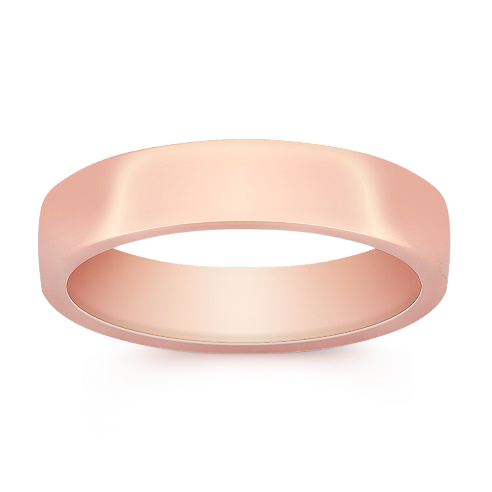 Arti 14k Rose Gold Euro Comfort Fit Ring (5.5mm)