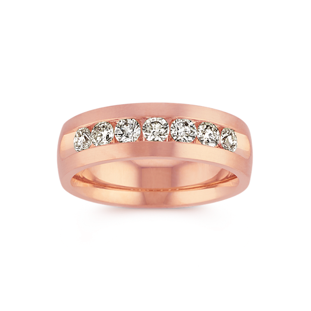 Brooks Natural Diamond Ring in 14K Rose Gold (7mm)