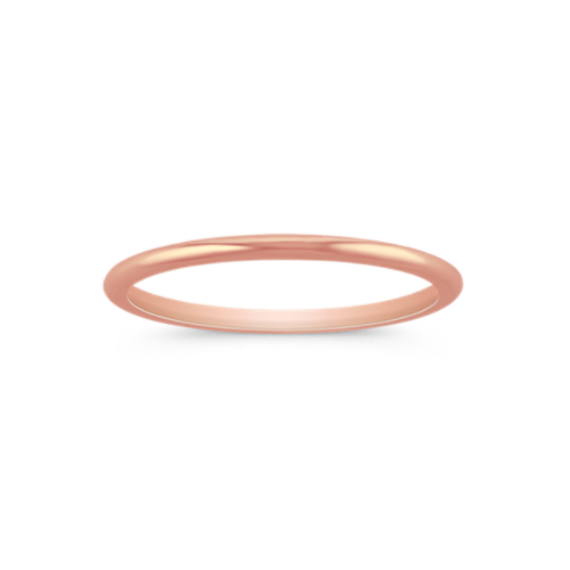 14K Rose Gold Band (1.3mm)