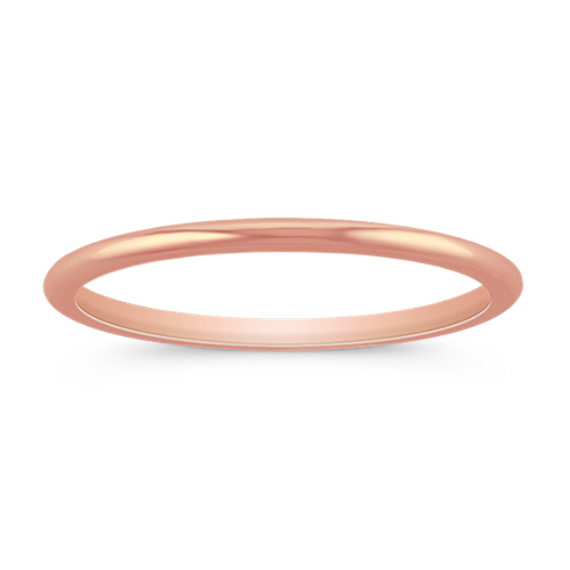 14K Rose Gold Band (1.3mm)