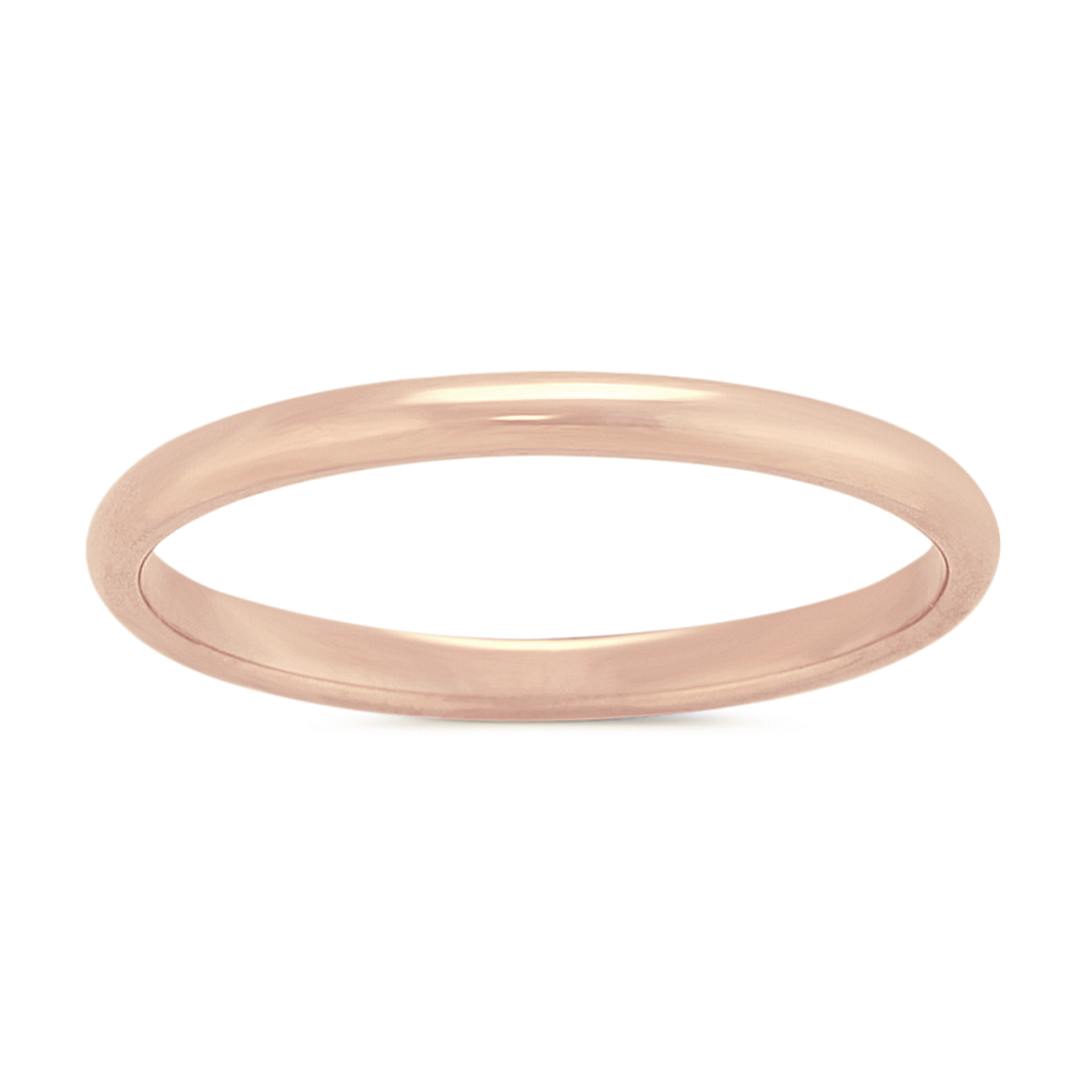 14K Rose Gold Band (2mm)