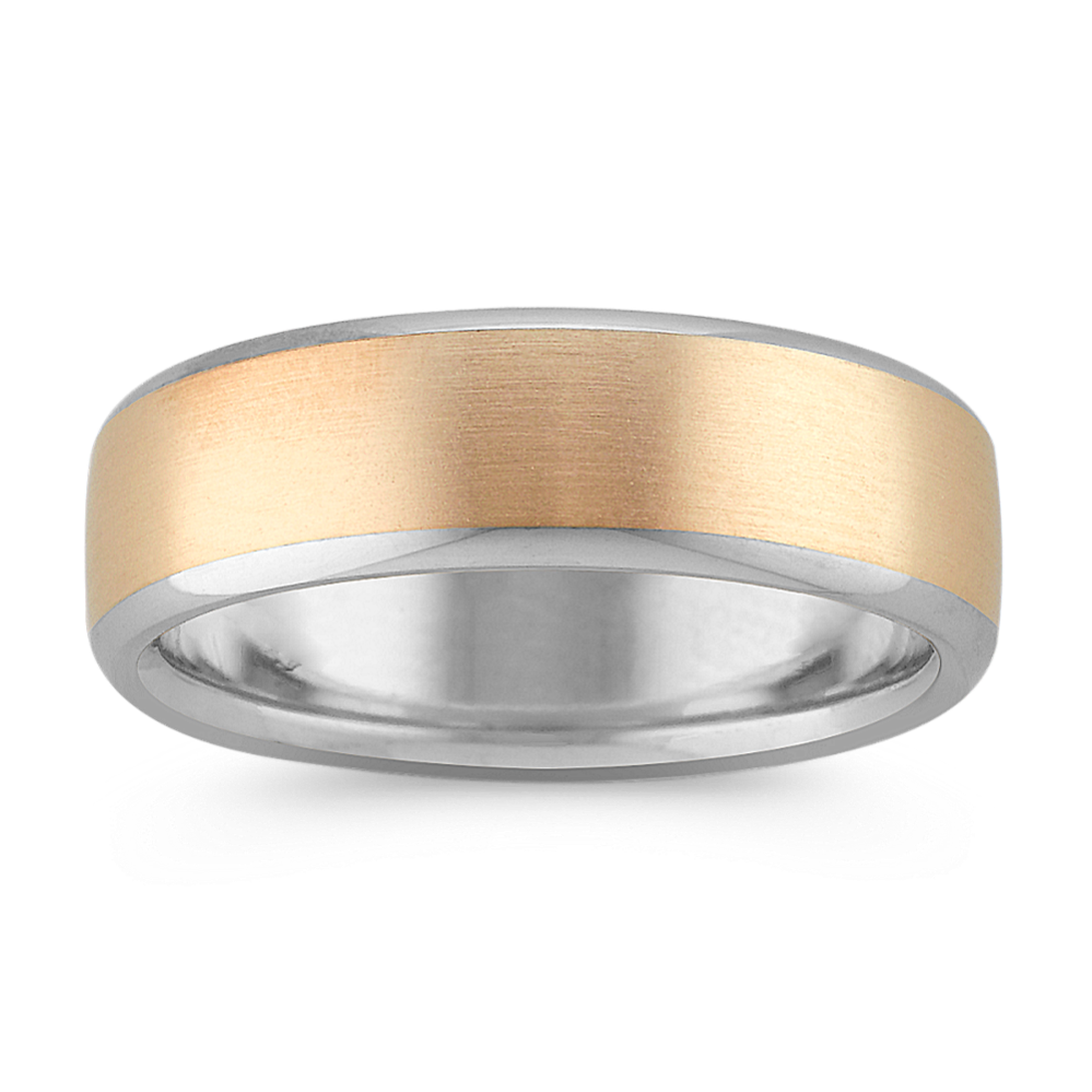 Durham 14K Two-Tone Gold Band (6.5mm)