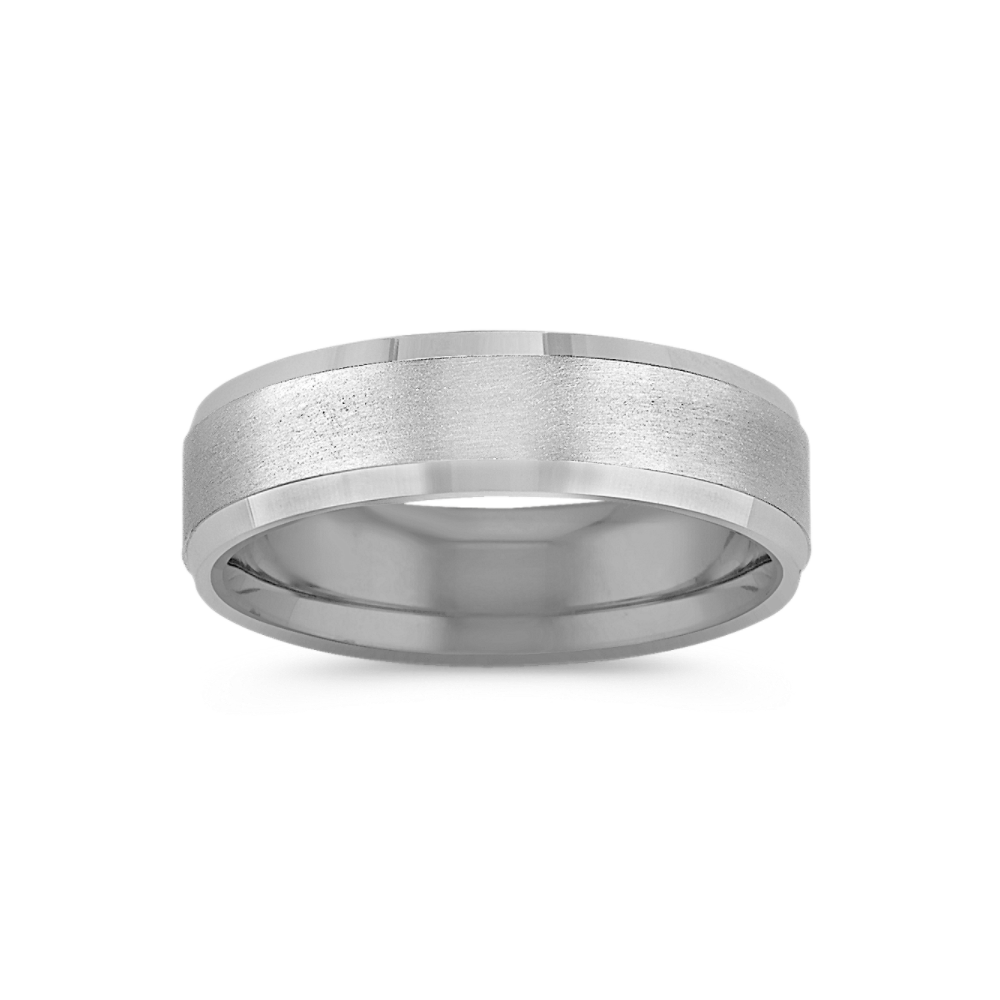 14k White Gold Comfort Fit Ring (6mm)