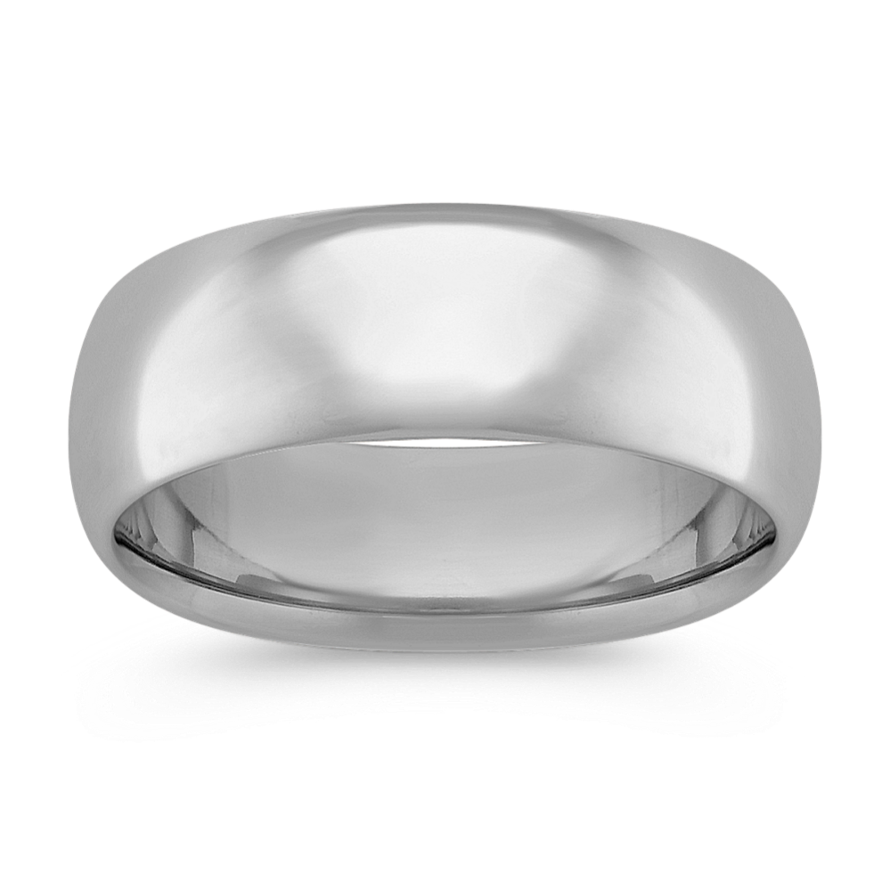 14k White Gold Comfort Fit Ring (8mm)