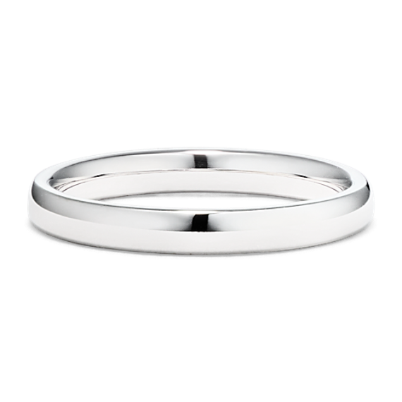 Arlo 14K White Gold Band (3mm) | Shane Co.