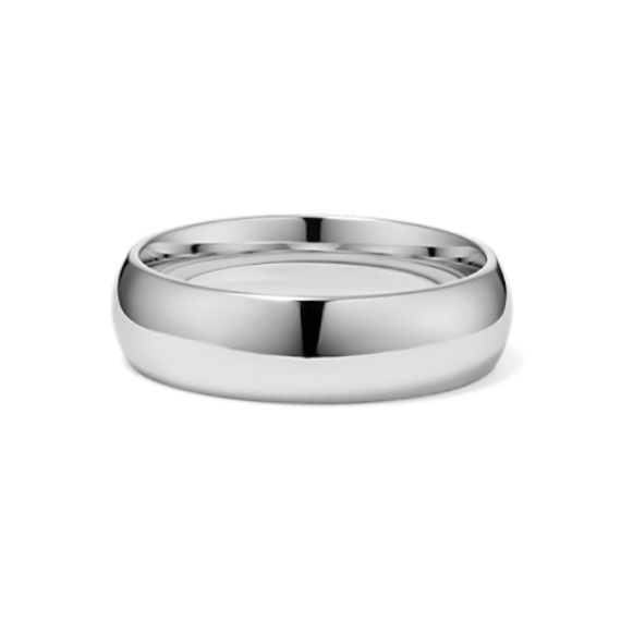 Arlo 14K White Gold Band (6mm) | Shane Co.