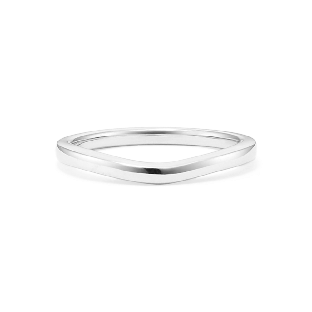 14k White Gold Contour Band (1.8mm)