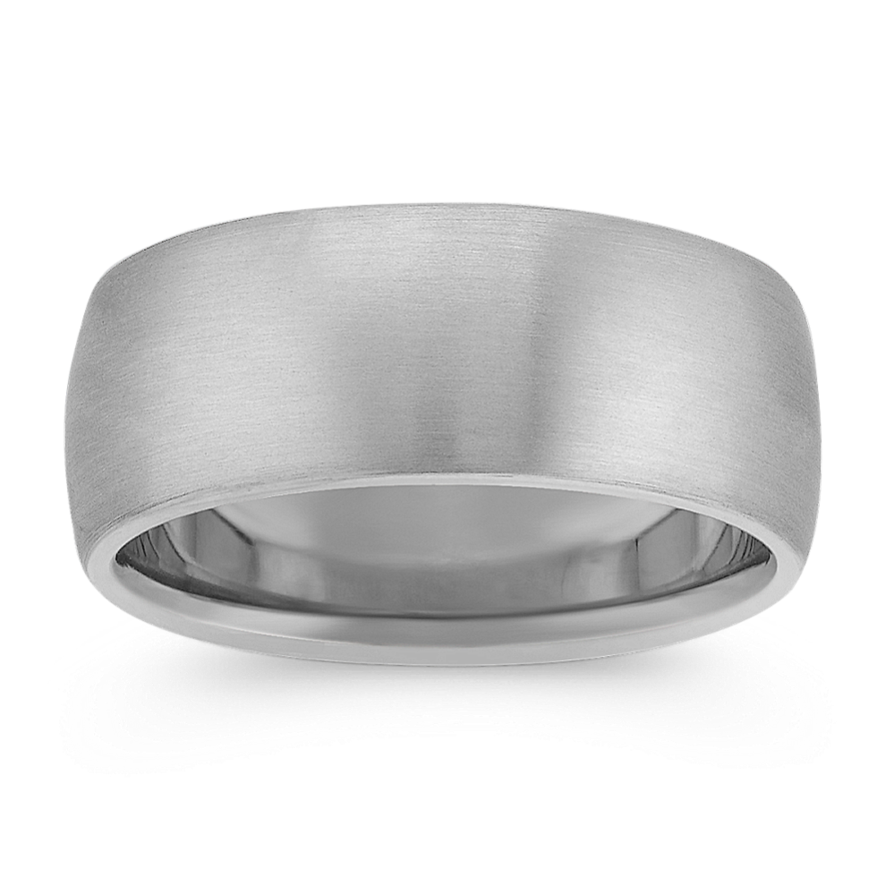 14k White Gold Euro Comfort Fit Ring (9mm)