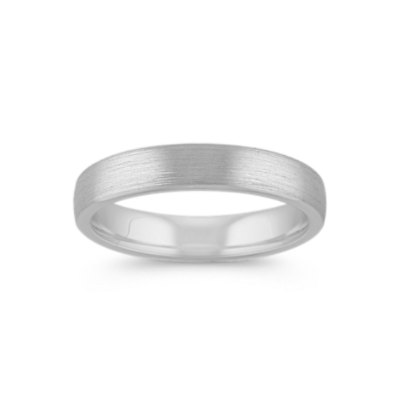 Comfort Fit Satin 14K Gold Band (4.5mm)