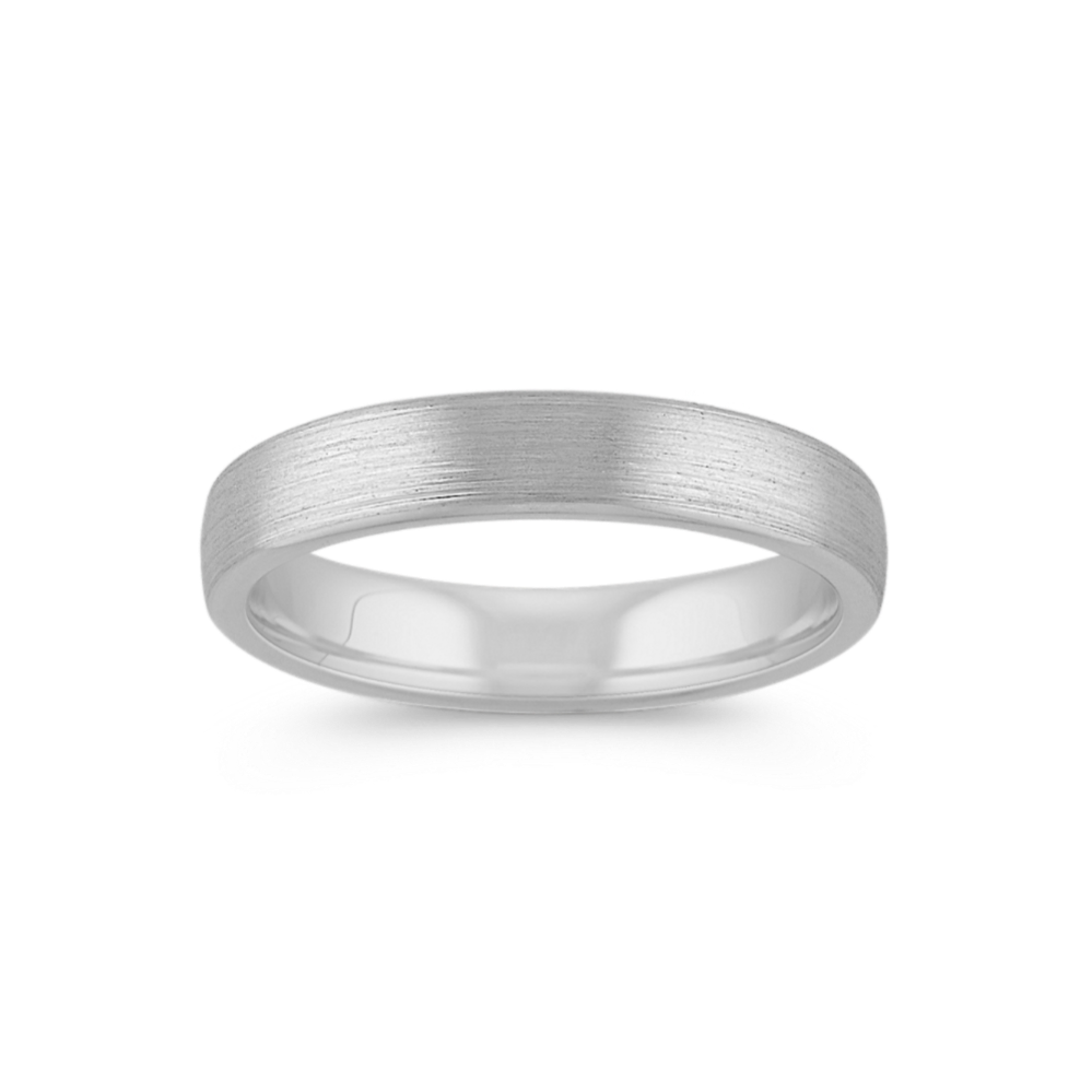 14k White Gold Comfort Fit Wedding Band (4.5mm)