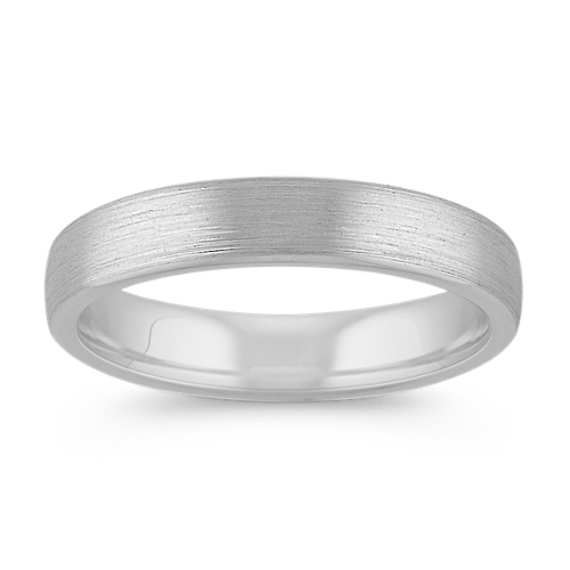 Comfort Fit Satin 14K Gold Band (4.5mm)
