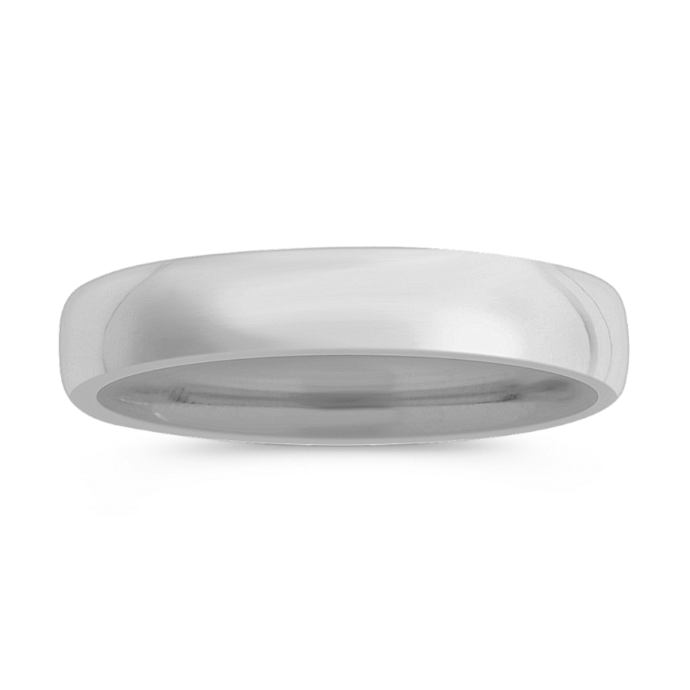 14k White Gold Euro Comfort Fit Wedding Band (5.5mm)