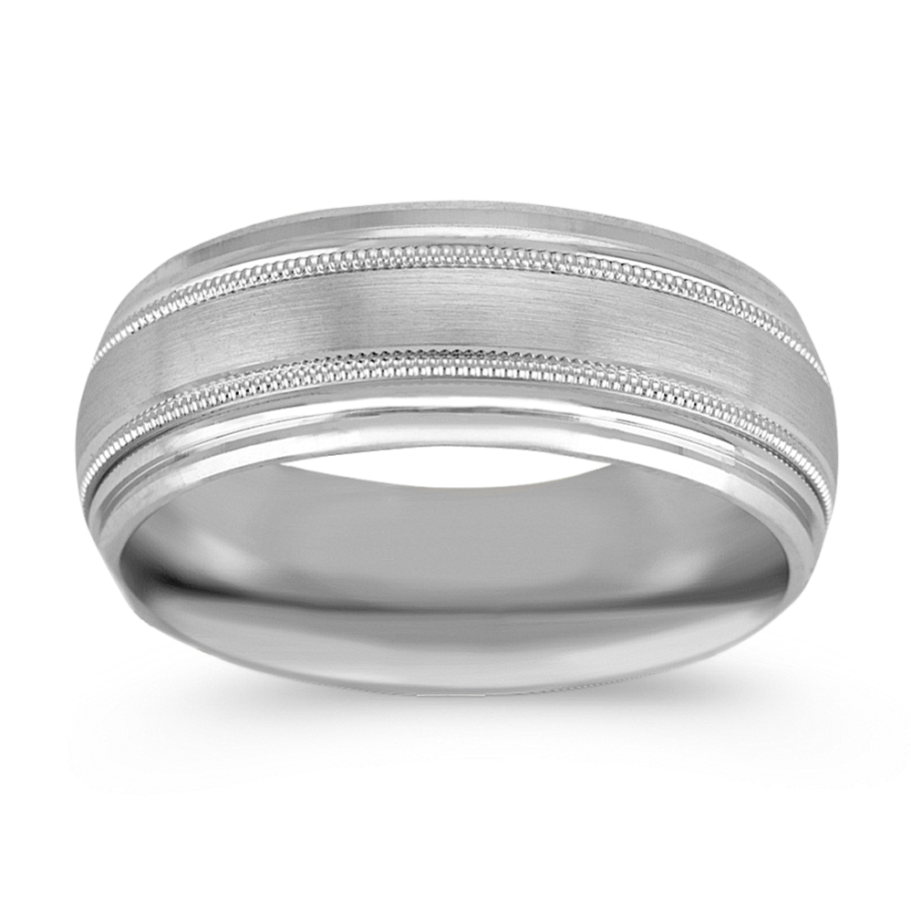 14k White Gold Ring (8mm)