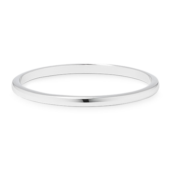 33k White Gold Wedding Band (33mm) | Shane Co.