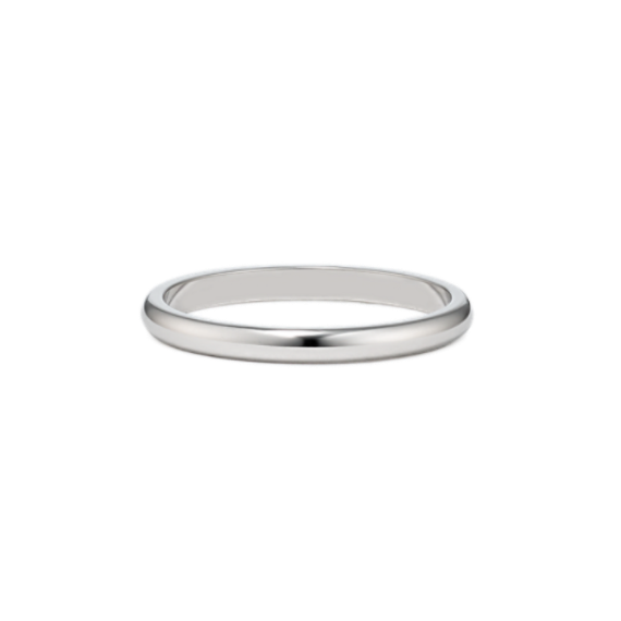 14K White Gold Band (2mm)