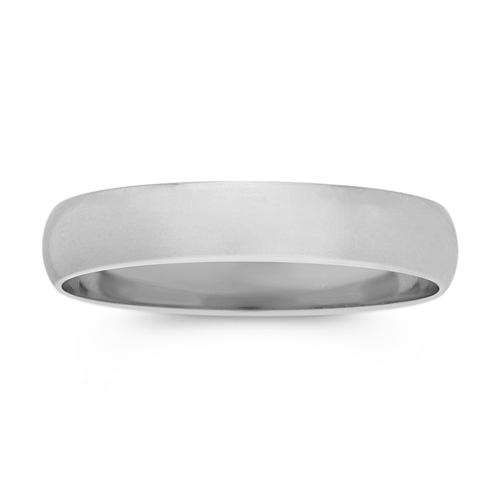 14K White Gold Band (4mm)