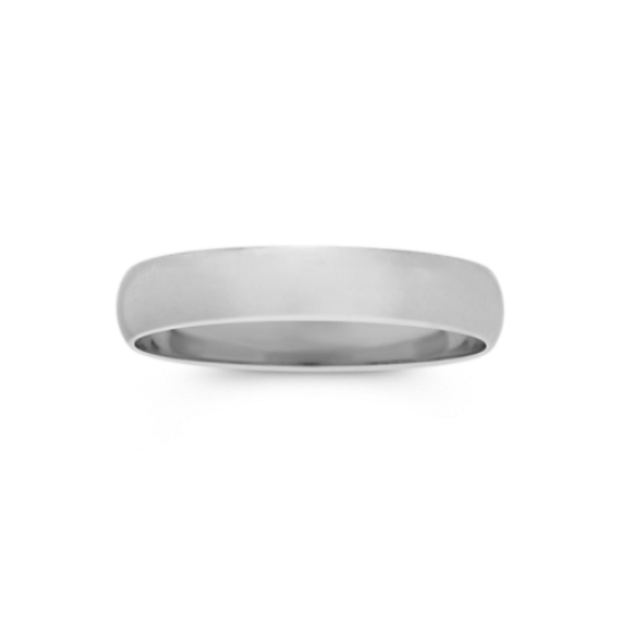 14K White Gold Band (4mm)