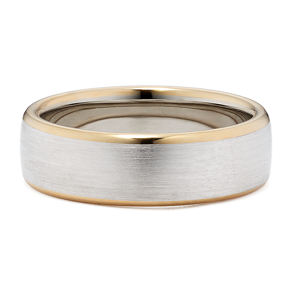 Durham 14K Two-Tone Gold Band (6.5mm)
