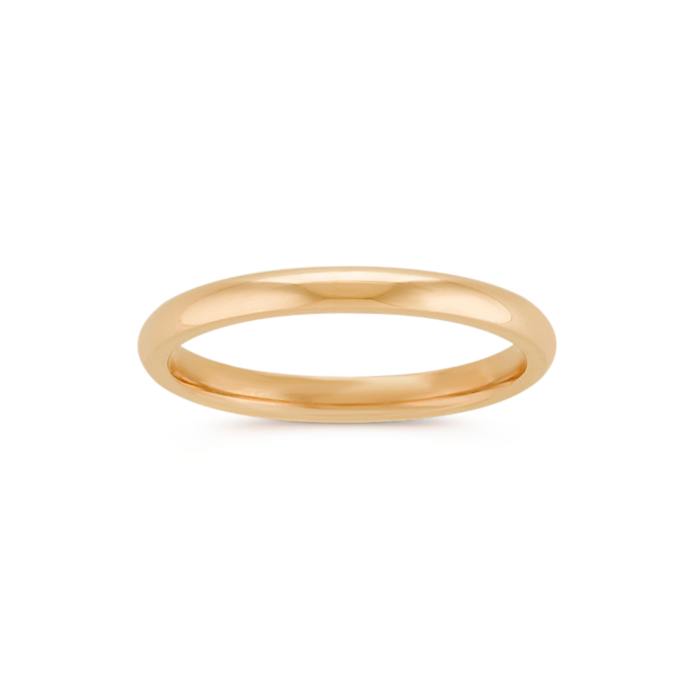 Comfort Fit 14K Gold Band (2mm)