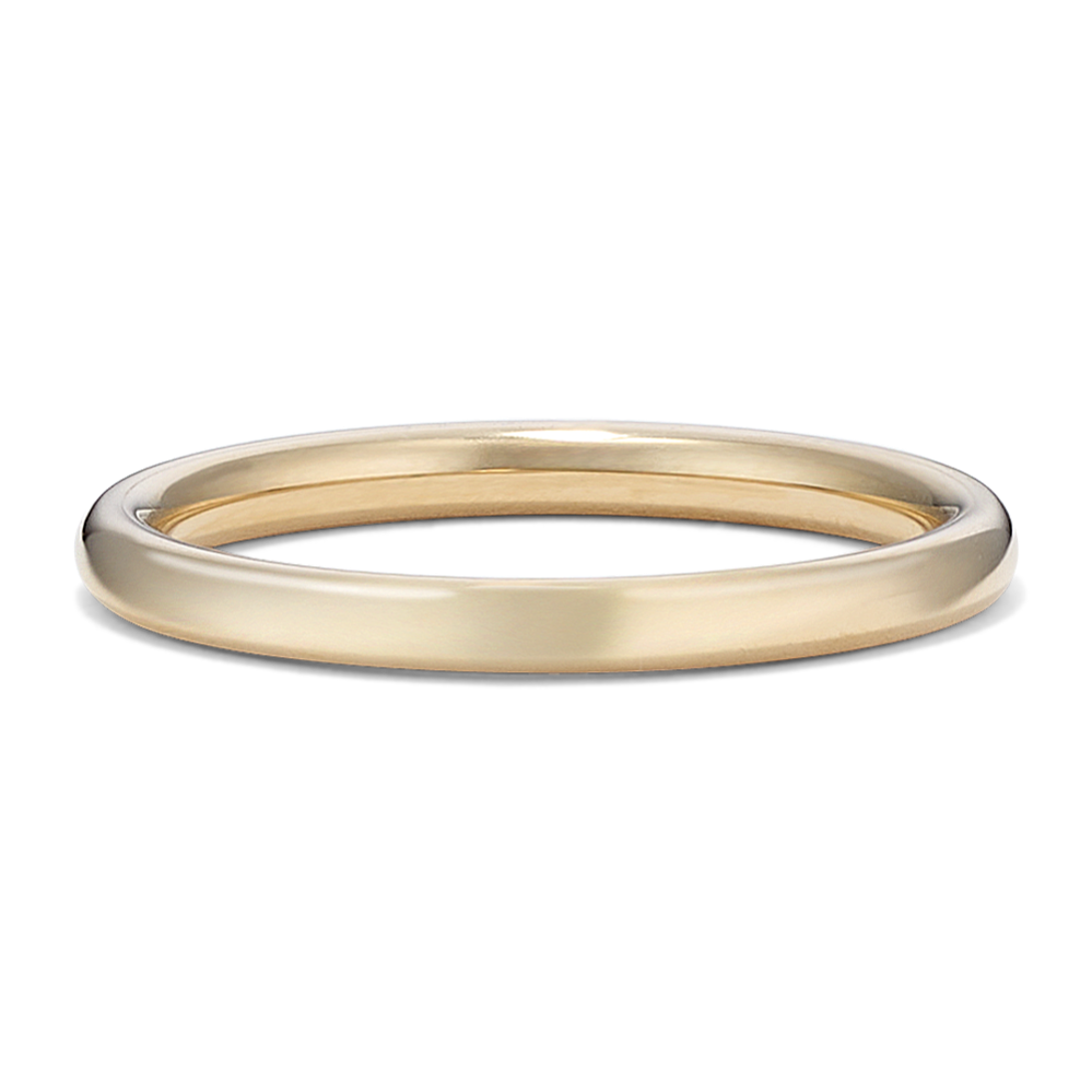 Comfort Fit 14K Gold Band (2mm)