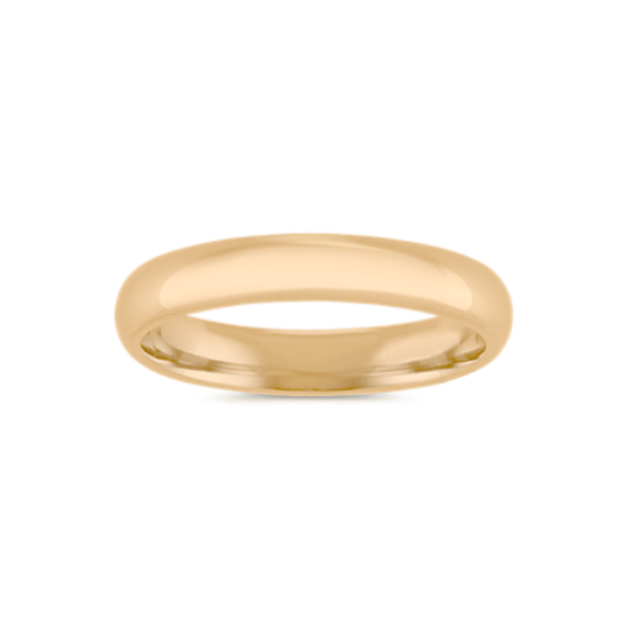Comfort Fit 14K Gold Band (4mm)