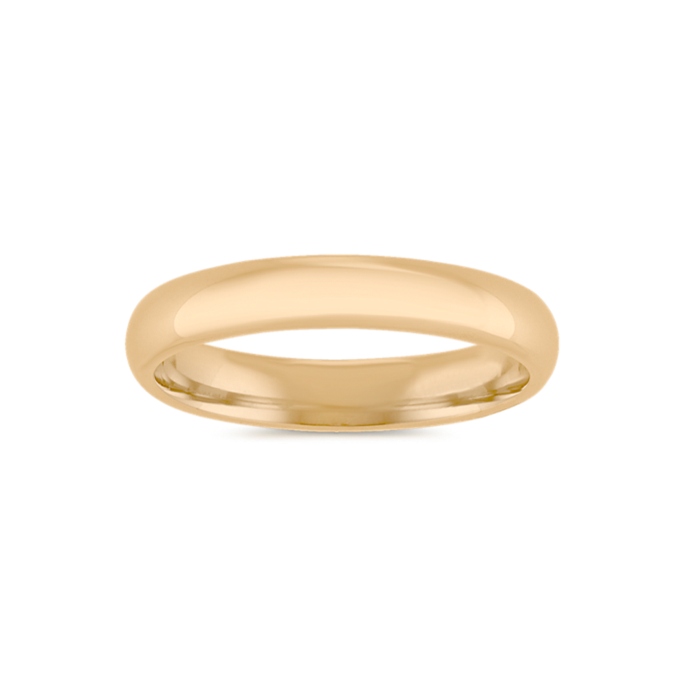 Arlo 14K Yellow Gold Band (4mm) | Shane Co.