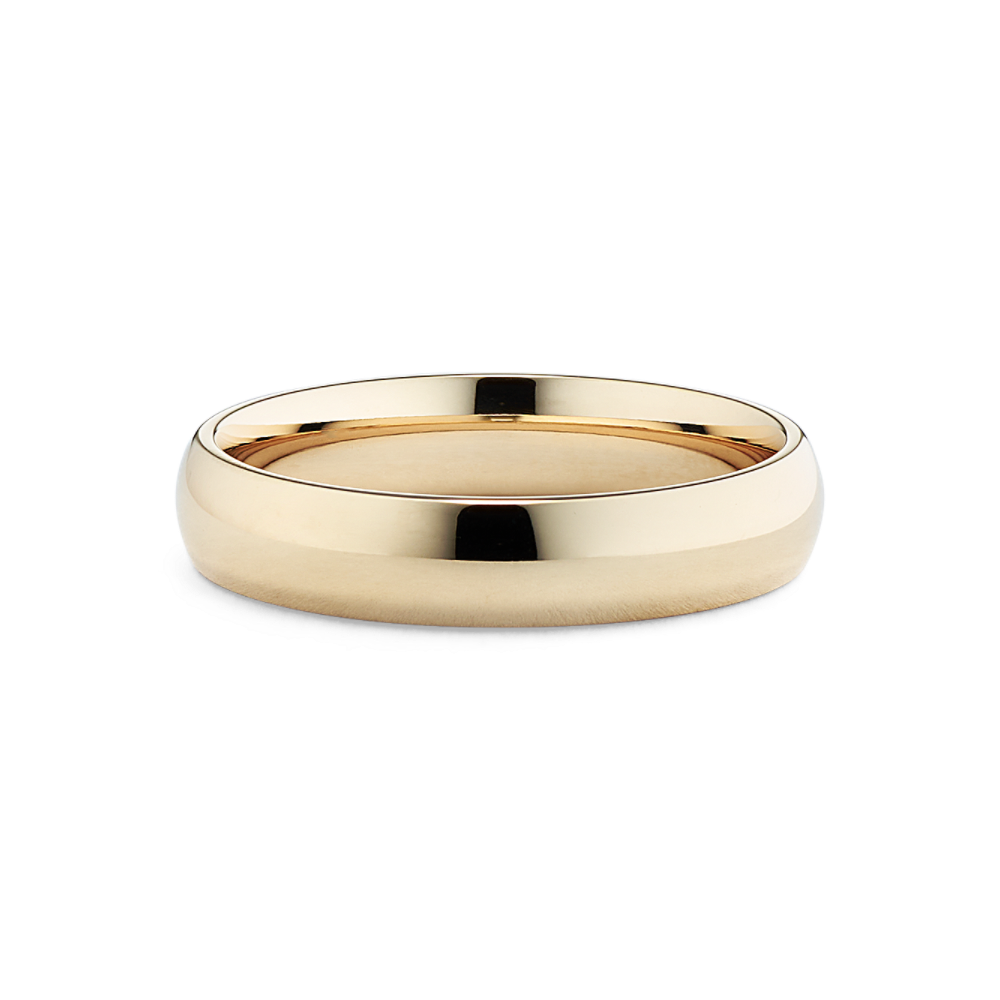 14k Yellow Gold Comfort Fit Wedding Band (5mm)