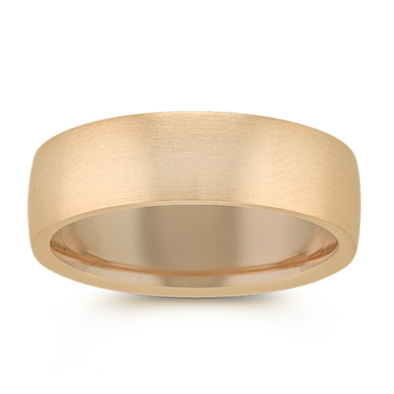 14k Yellow Gold Comfort Fit Wedding Band (6.5mm)