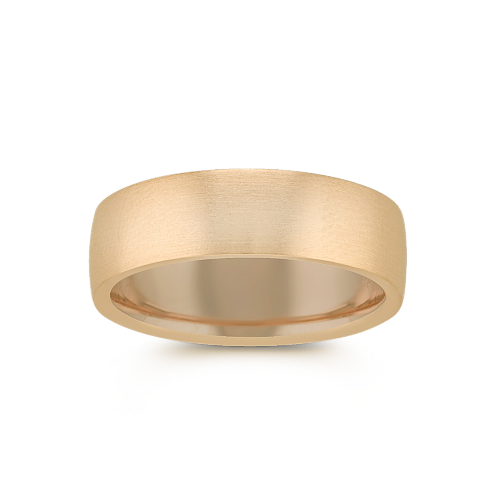 14k Yellow Gold Comfort Fit Wedding Band (6.5mm)