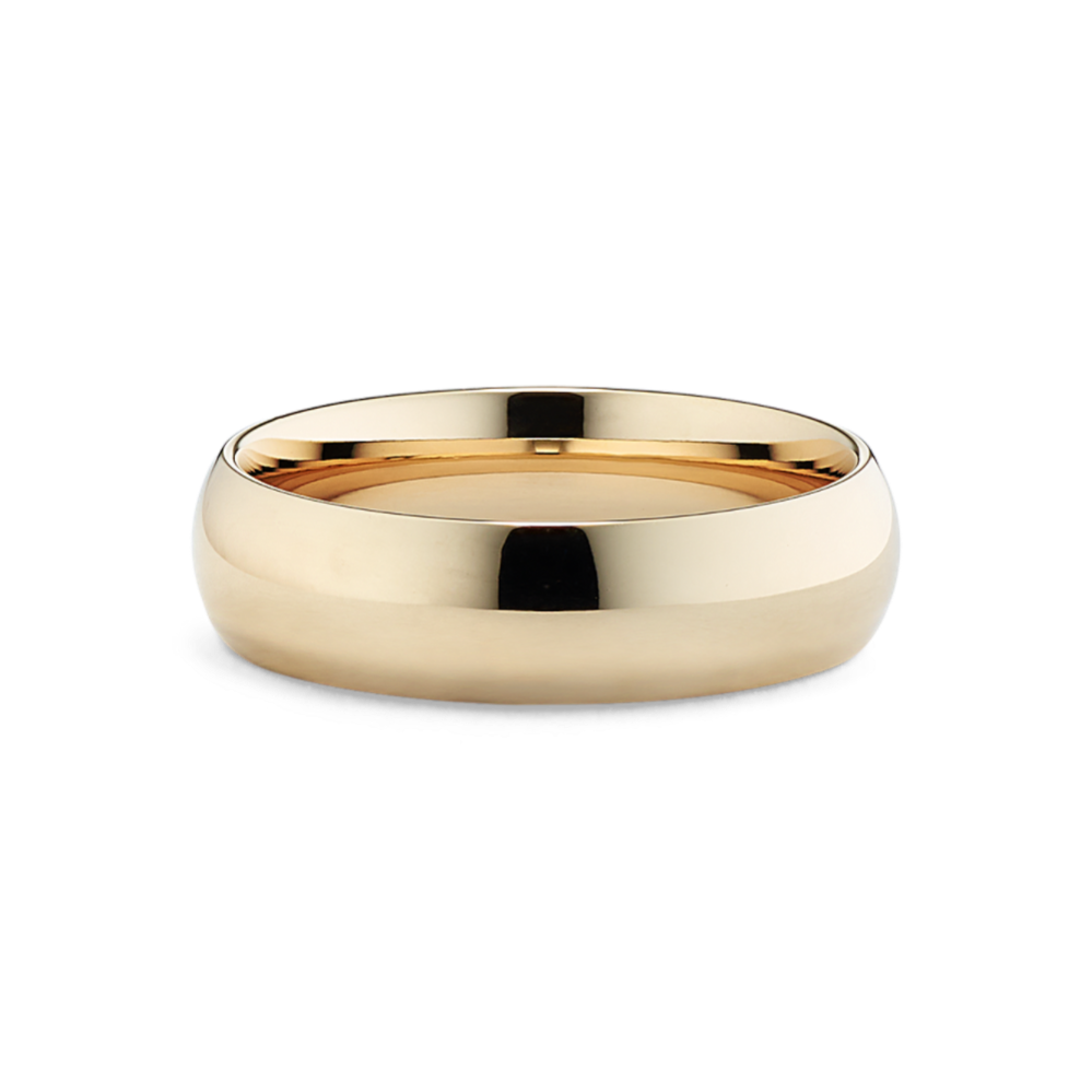 Comfort Fit 14K Gold Band (6mm)
