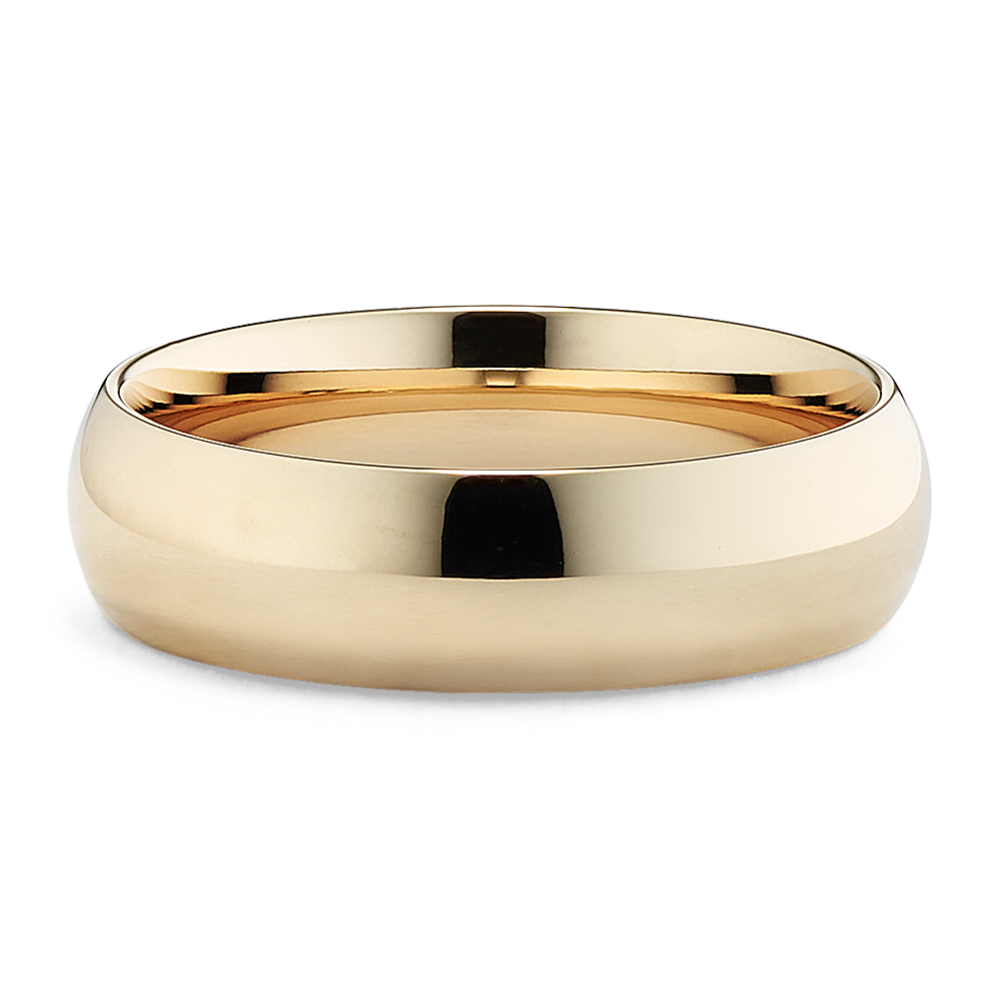 Comfort Fit 14K Gold Band (6mm)