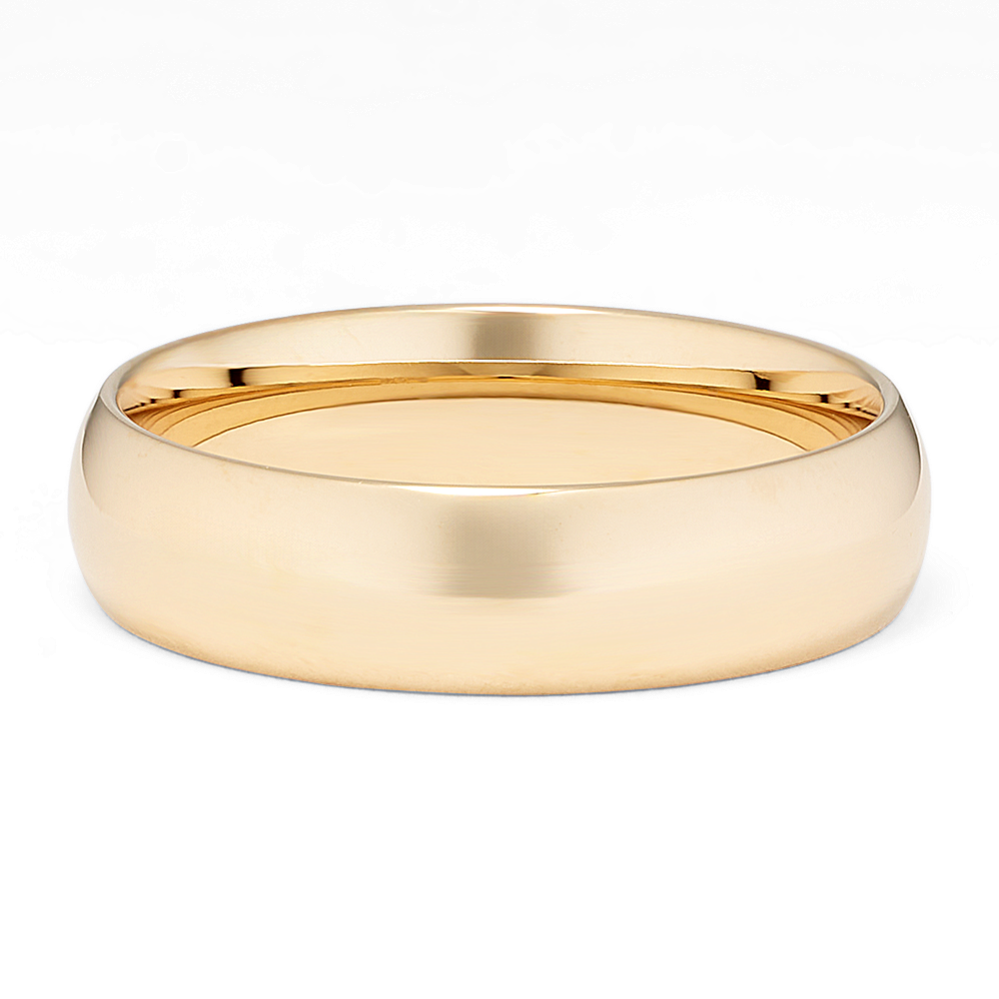 Comfort Fit 14K Gold Band (6mm)