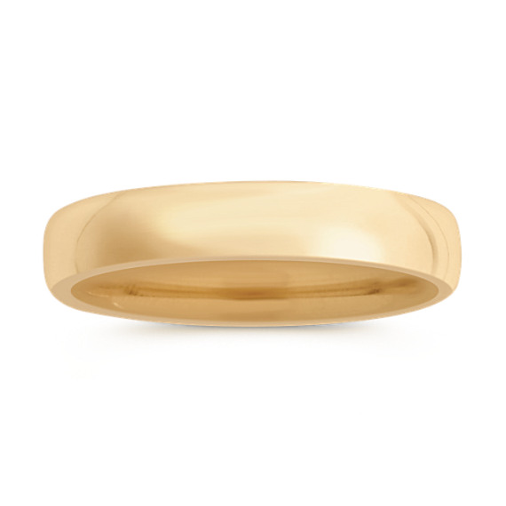 14k Yellow Gold Euro Comfort Fit Wedding Band (5.5mm)