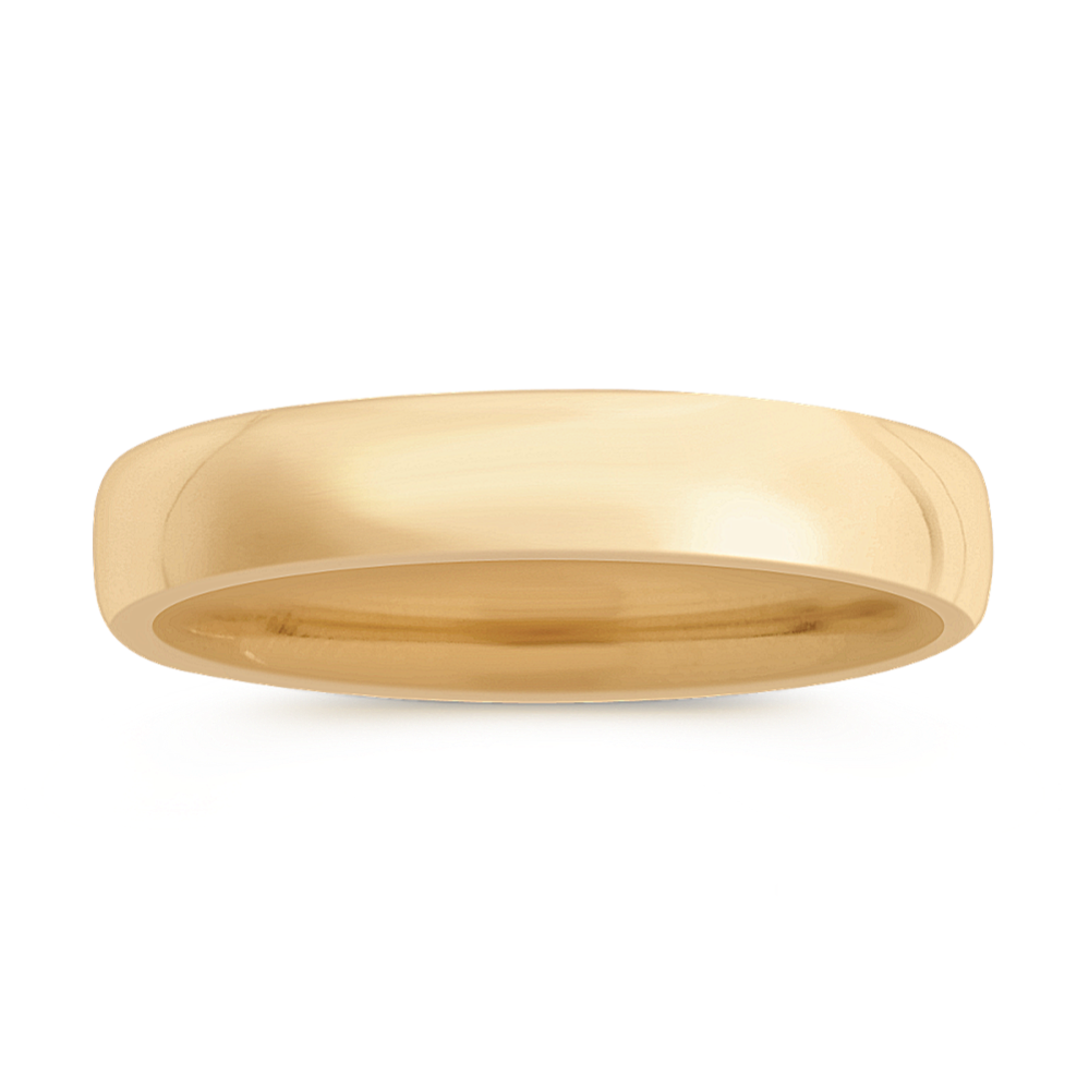 Euro Comfort Fit 14K Gold Band (5.5mm)