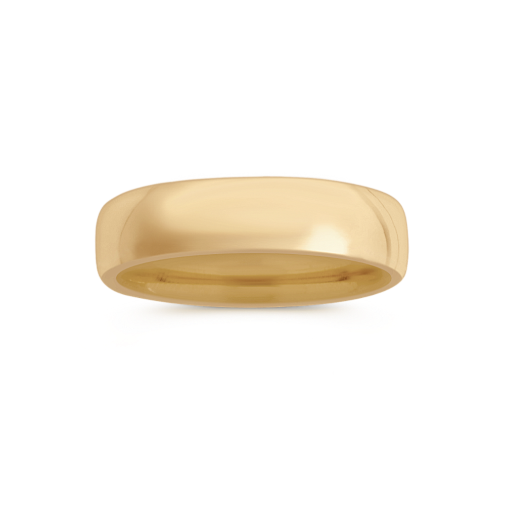 Euro Comfort Fit 14K Gold Band (6.5mm)