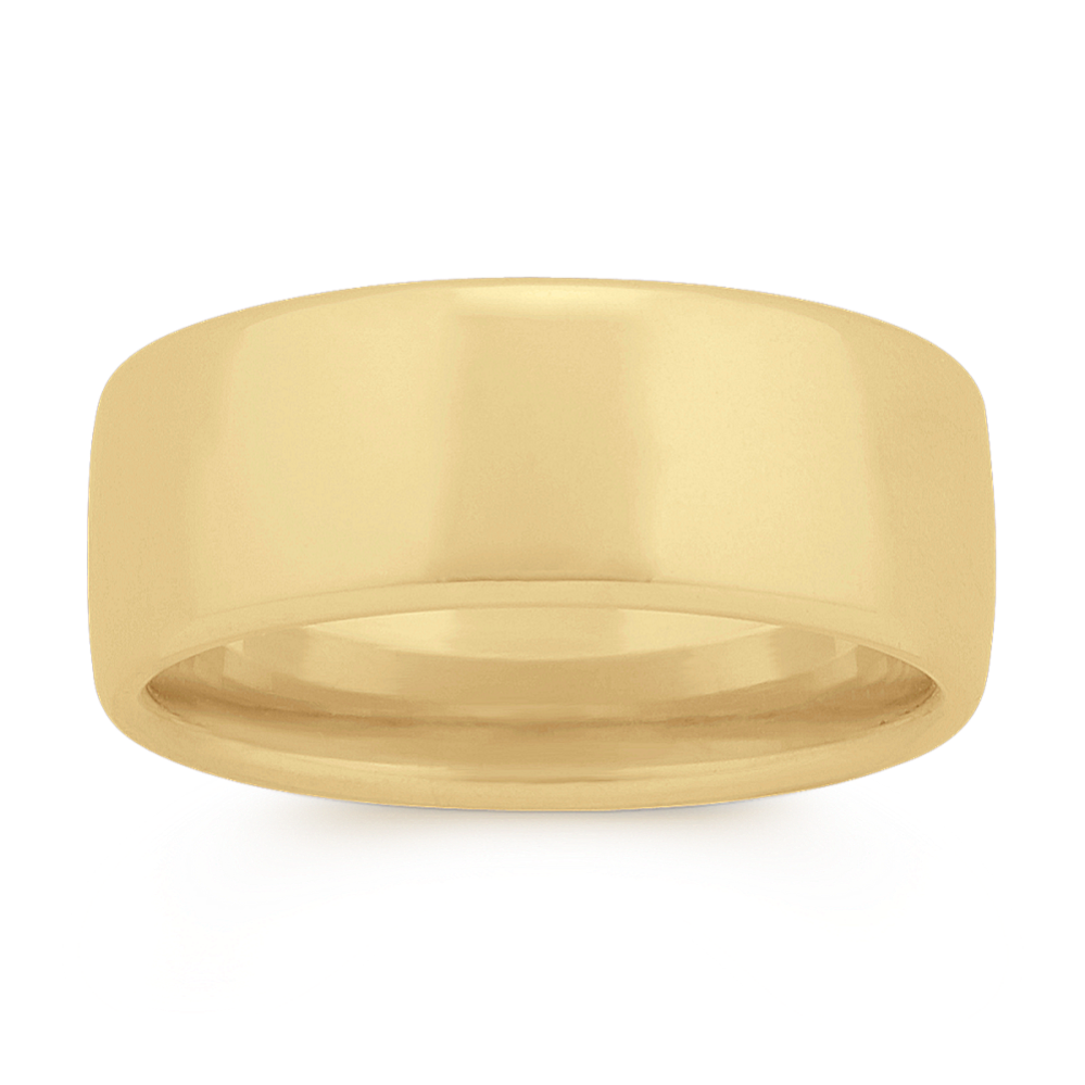 Euro Comfort Fit 14K Gold Band (9mm)