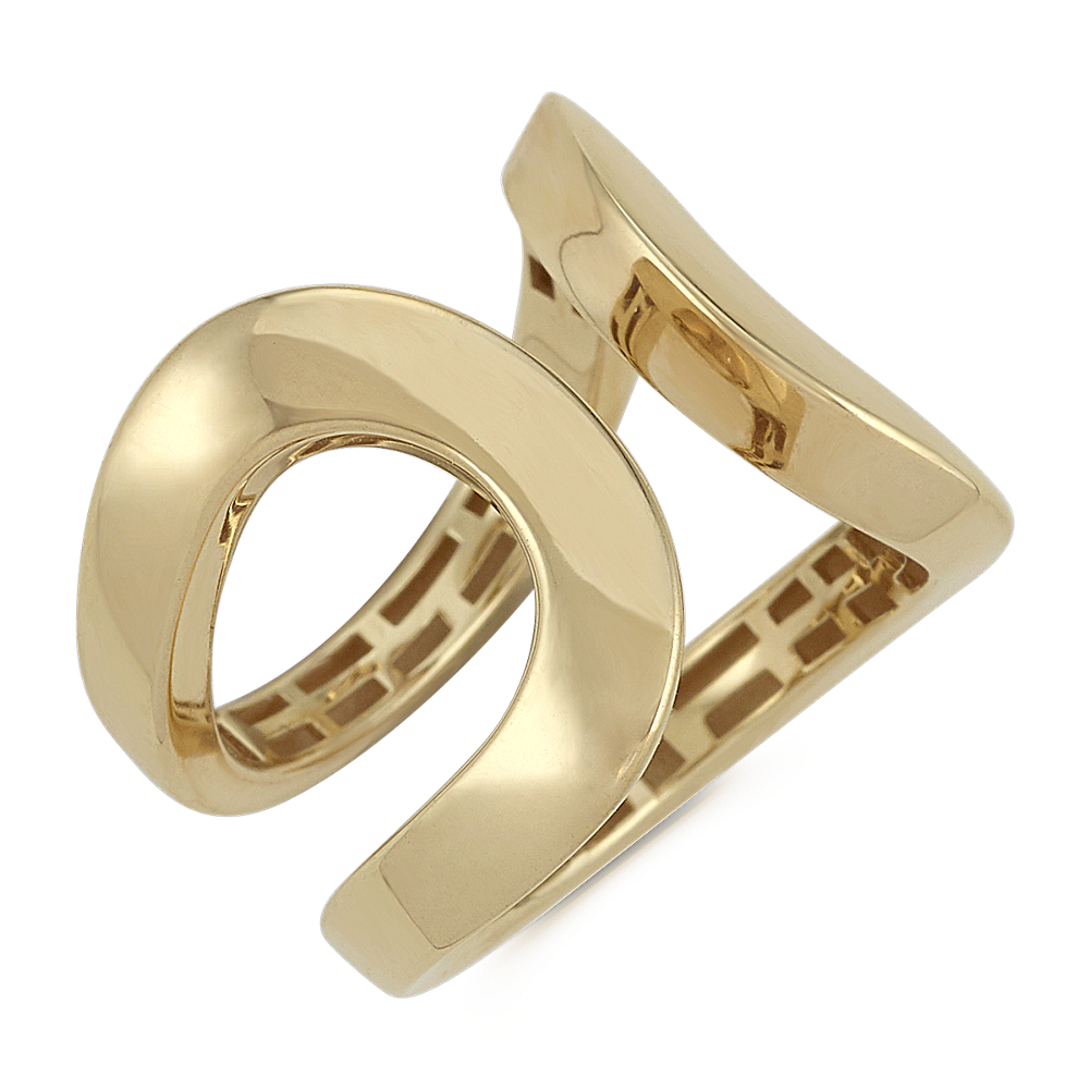 14k Yellow Gold Open Loop Ring | Shane Co.