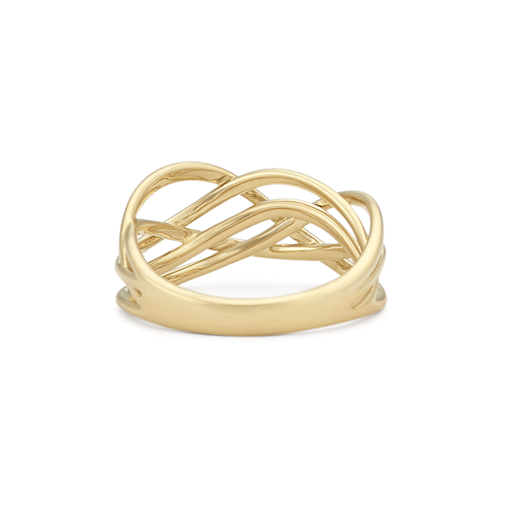 Sera Swirl Ring in 14K Yellow Gold Shane Co.