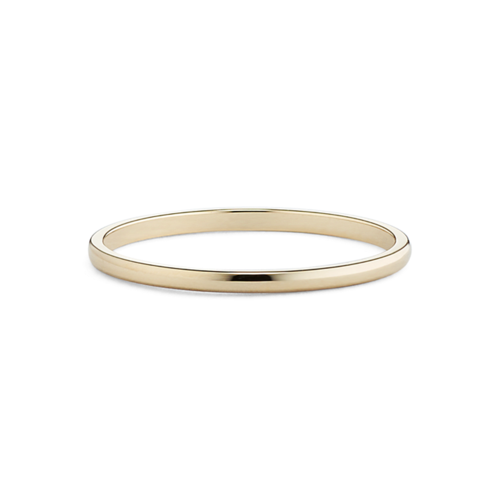 1mm white deals gold wedding band