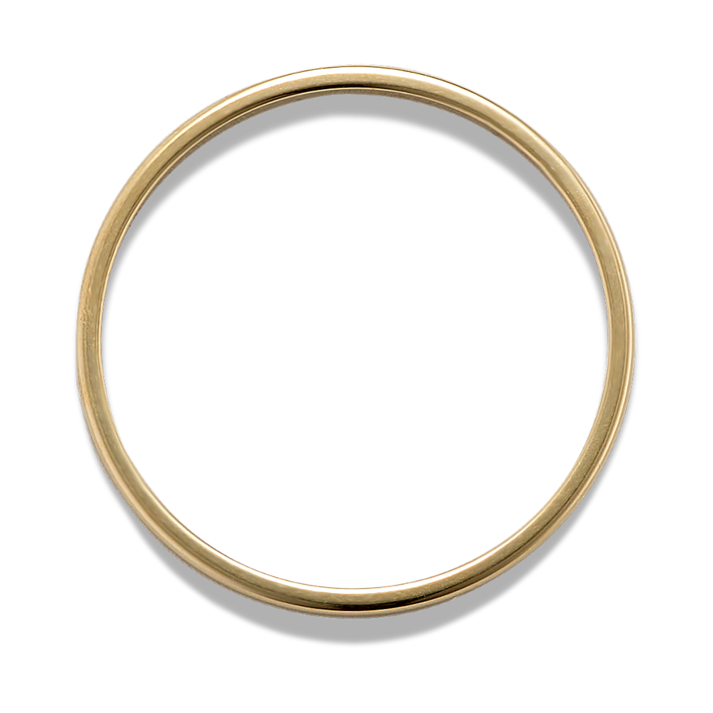 Classic 14k Yellow Gold Band 13mm Shane Co 2914