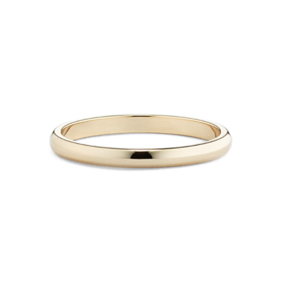 Classic 14K Yellow Gold Band (2mm) | Shane Co.