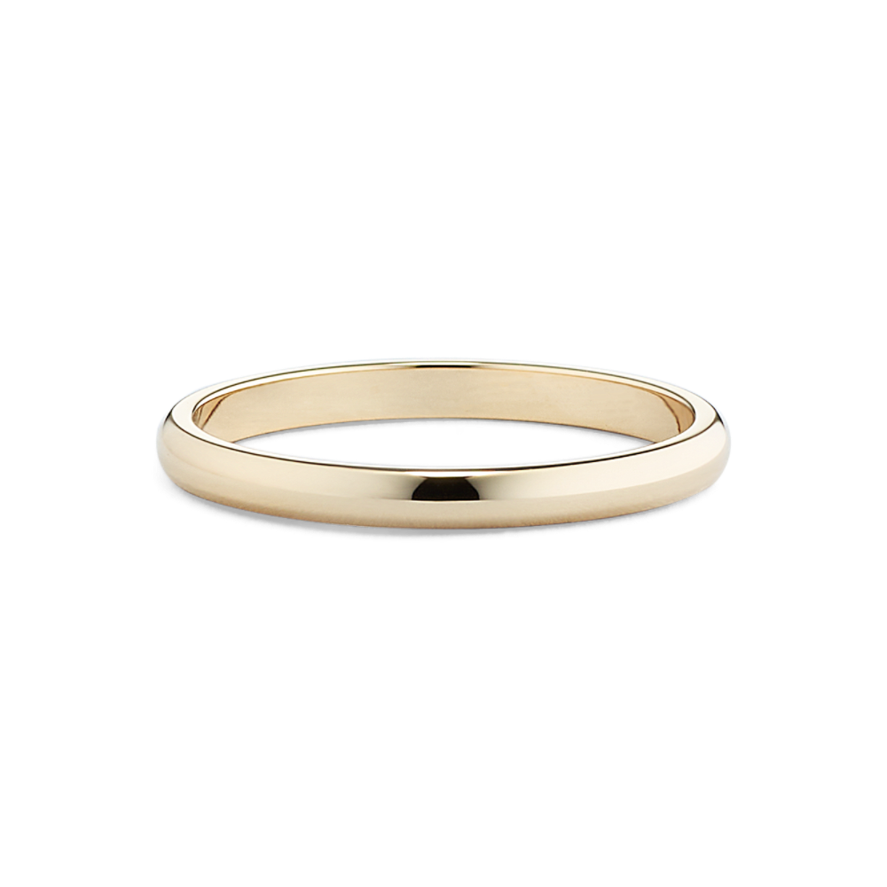 Arti 14k Yellow Gold Wedding Band (2mm) Shane Co.