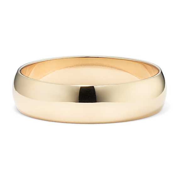 14K Yellow Gold Band (6mm)