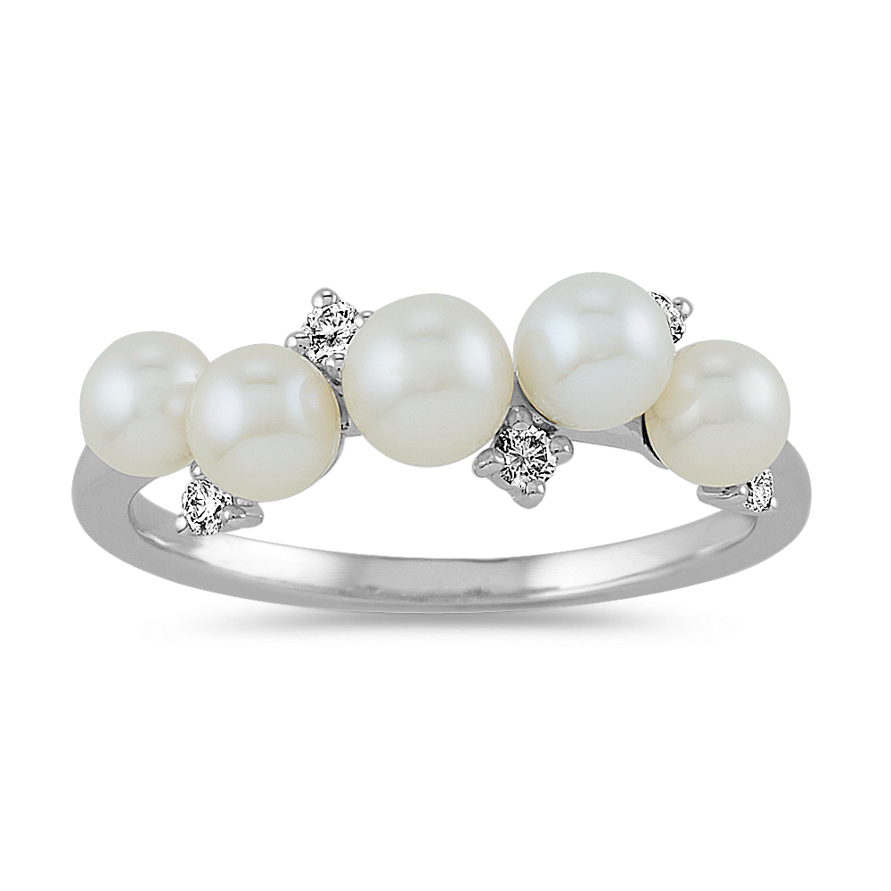 Shane co hot sale pearl ring