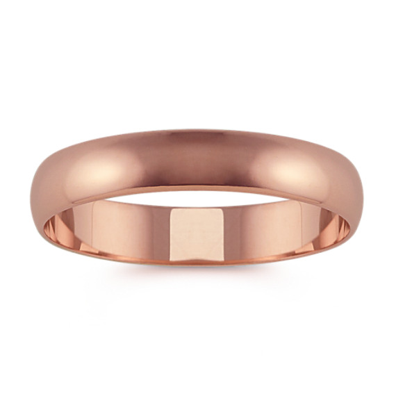 14k Rose Gold Wedding Band 4mm Shane Co 14k Rose Gold Wedding Band 4mm