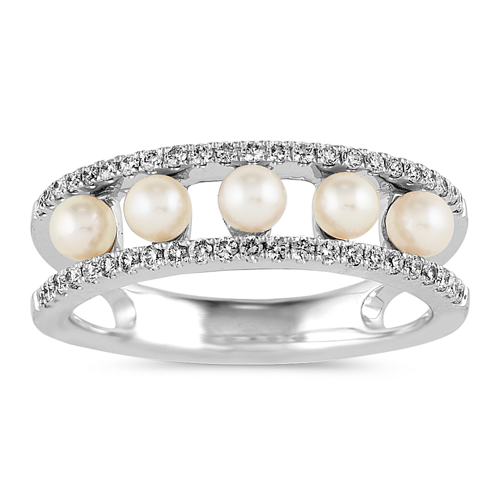 Shane co hot sale pearl ring